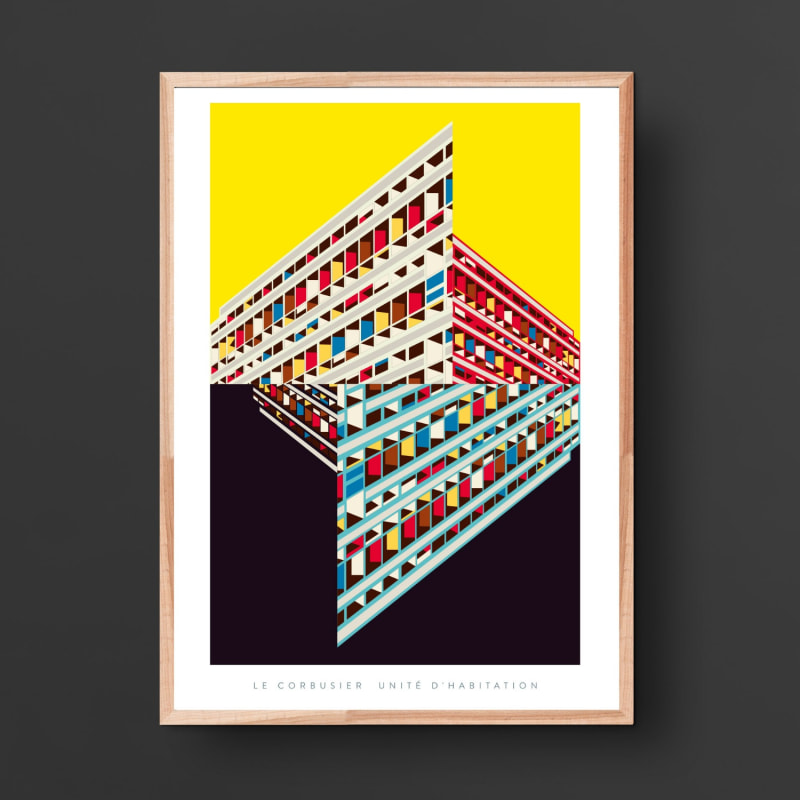 Thumbnail of Le Corbusier’S Unité D'Habitation Art Print Poster image