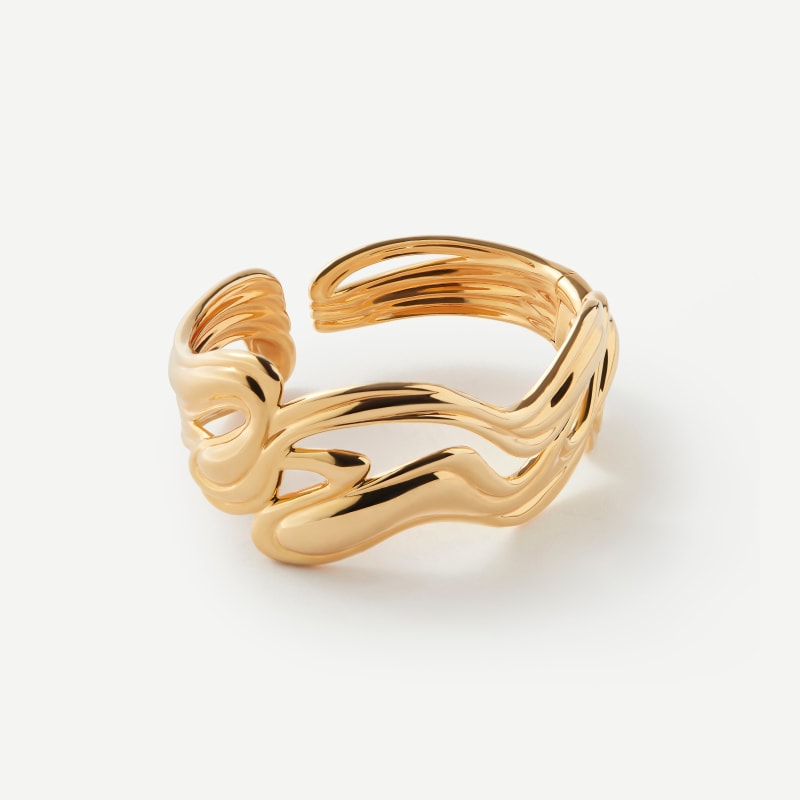 Thumbnail of Fluid Motion Gold Bangle image