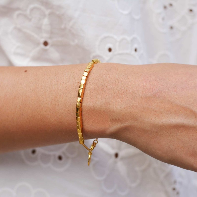 Thumbnail of Gold Vermeil Cube Bracelet image