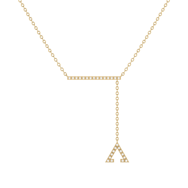 Thumbnail of Crane Lariat Necklace In 14 Kt Yellow Gold Vermeil On Sterling Silver image