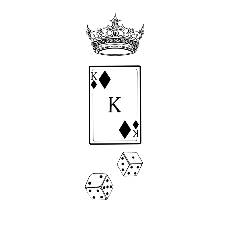 Thumbnail of 'King Of Diamonds' Fine Art Print A3 image