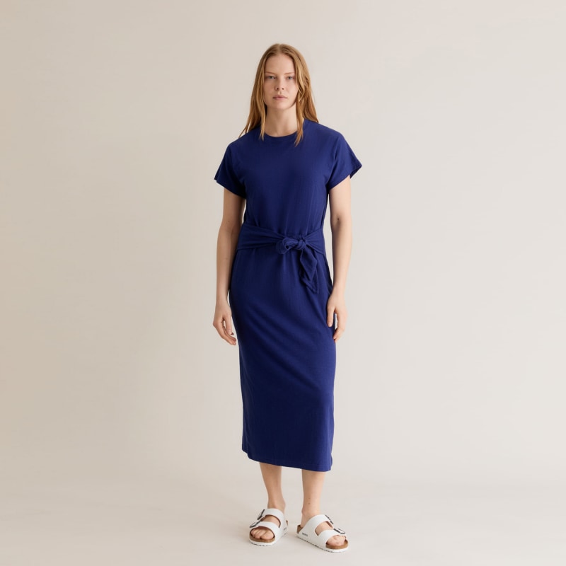 Thumbnail of Fonda - Gots Organic Cotton Dress Navy image