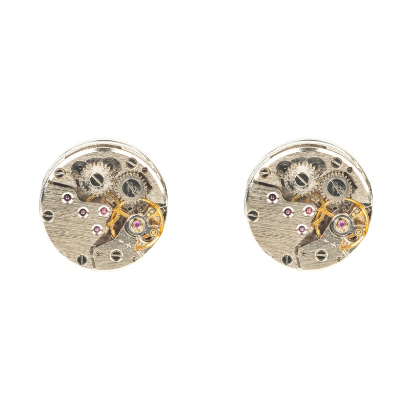 Thumbnail of Watch Movement Cufflink Silver image