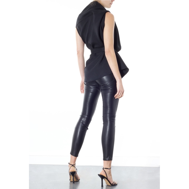 Thumbnail of Lincoln Asymmetric Wrap Top Black image