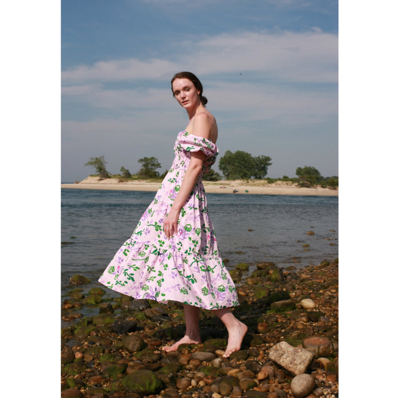 Thumbnail of Pink Garden Midi Dress image