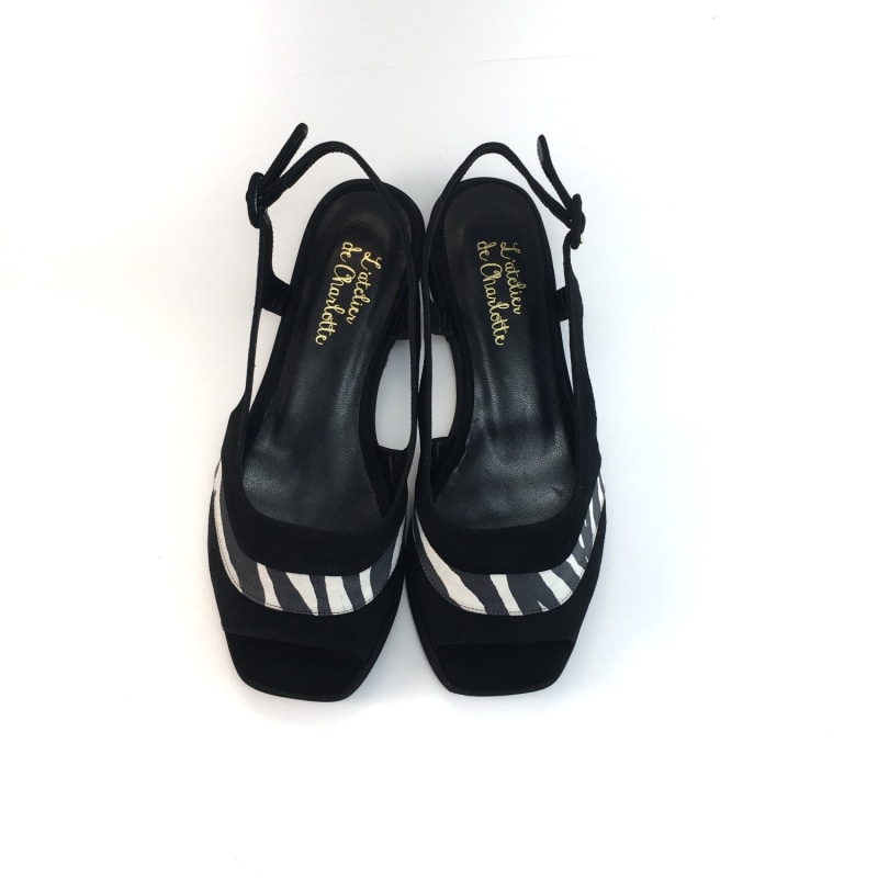 Thumbnail of Lijadusis Black Zebra Sandals image