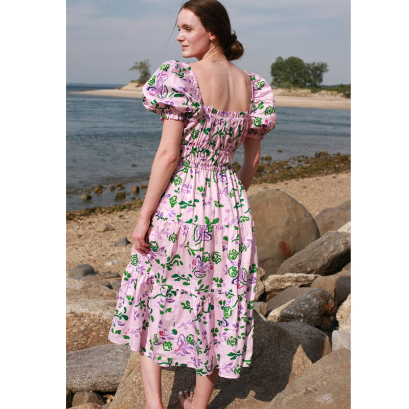 Thumbnail of Pink Garden Midi Dress image