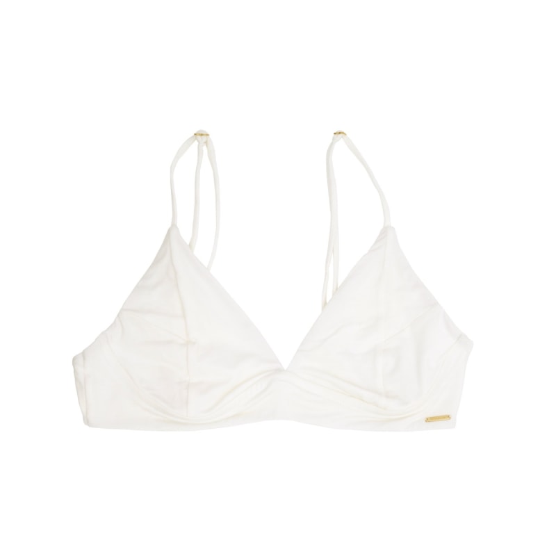 Thumbnail of Venice Modal Comfortable Bralette In Jasmine White image