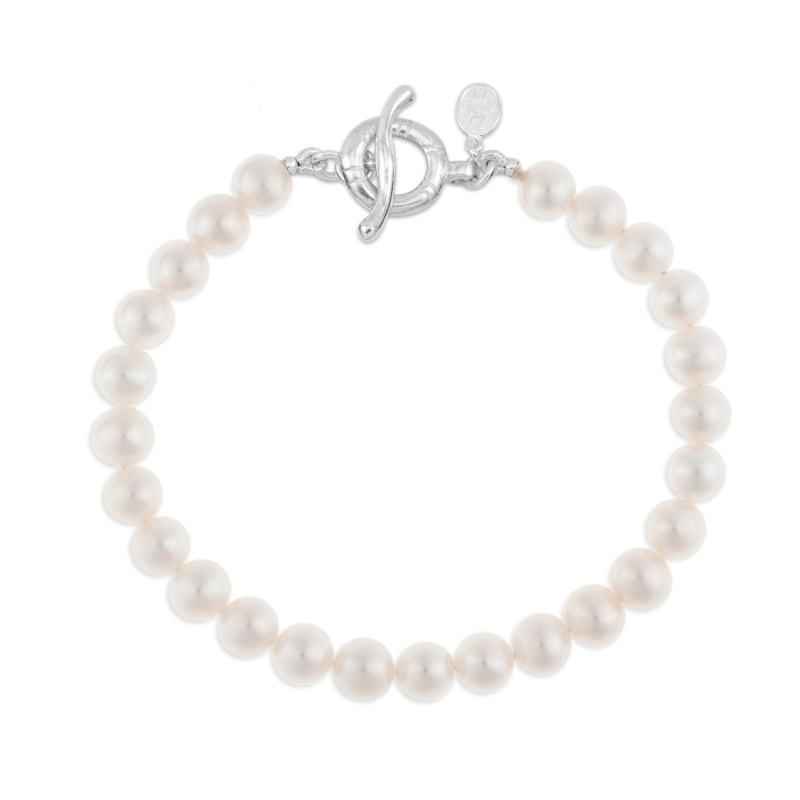 Thumbnail of Men's White Pearl Bracelet image