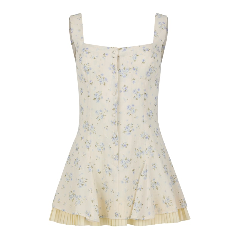 Vintage Charm Sky Blue Corset Dress Vintage Charm Sky Blue Corset Dress