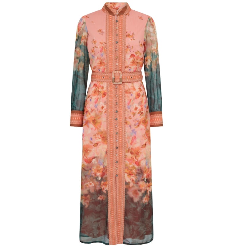 Freya print shirt dress store