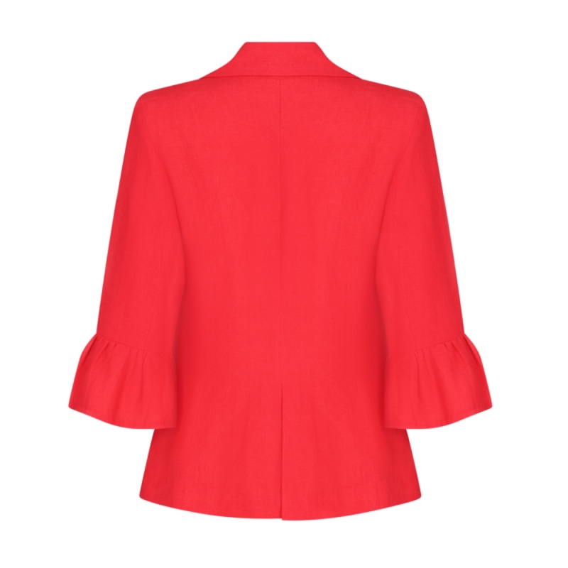 Red frill jacket cheap