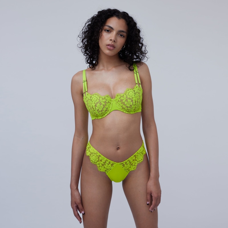 Thumbnail of Frisson Balconette Bra Acid Green image