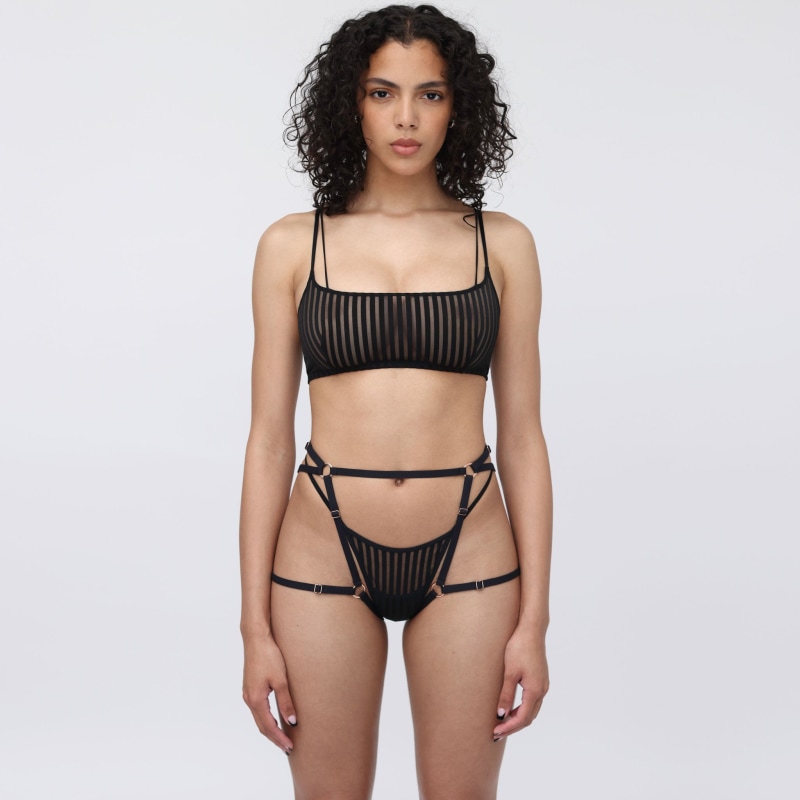 Monique Morin Lingerie - Harness Panty - Black