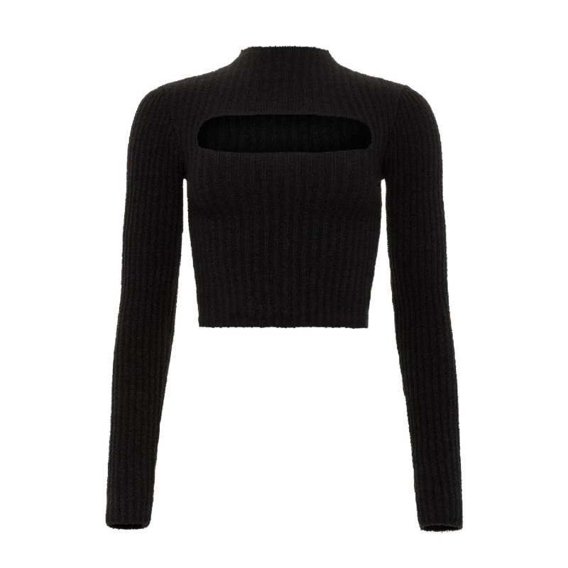 Front cut out sweater on sale