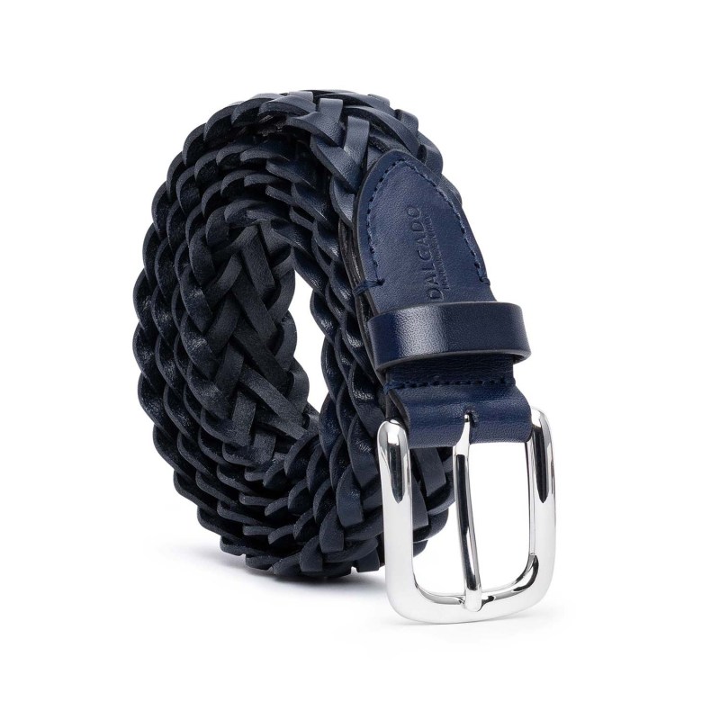 Thumbnail of Hand-Braided Leather Belt Blue Gianfranco image