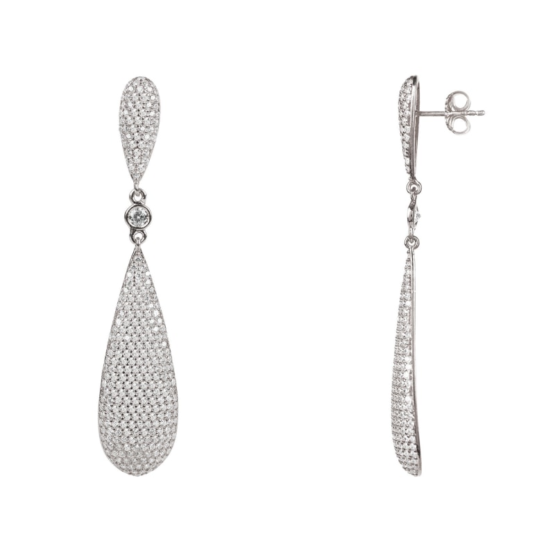 Thumbnail of Coco's Long Drop Earrings Silver image