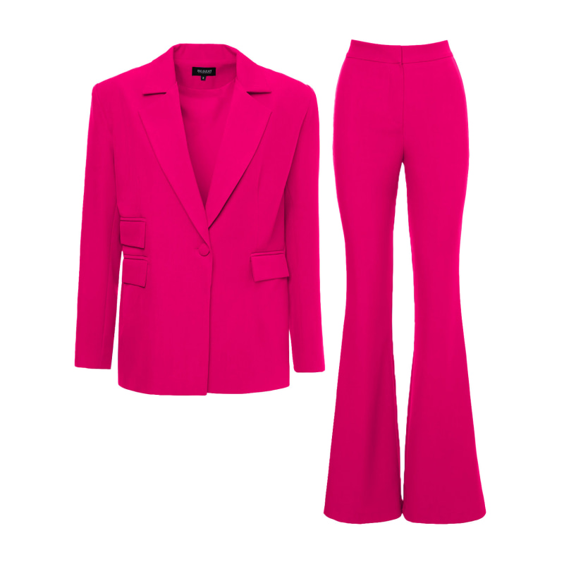Fuchsia trouser suit outlet