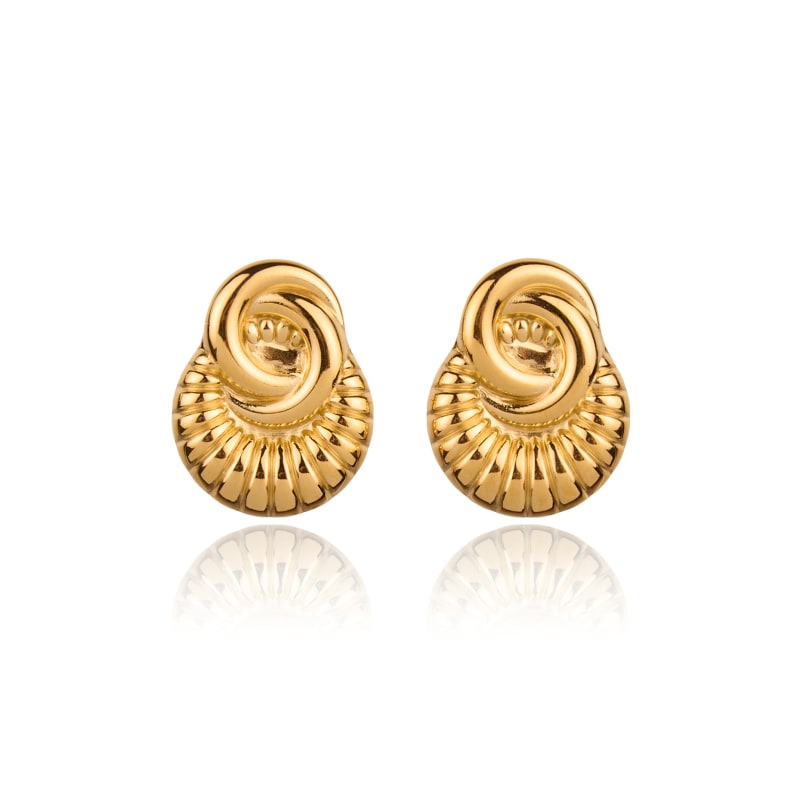 Thumbnail of Fuel Gold Plated Statement Earrings image