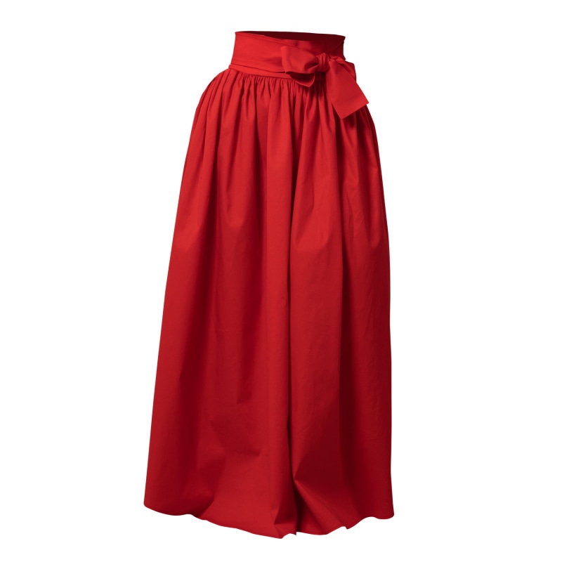 Cotton skirt red cheap