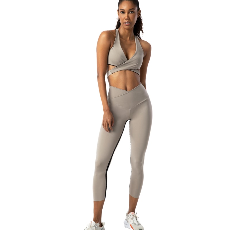 Cotton Capri Leggings (Grey), FUNFIT