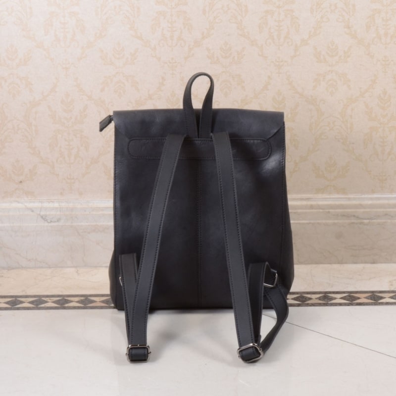 Thumbnail of Genuine Leather Slim Backpack image