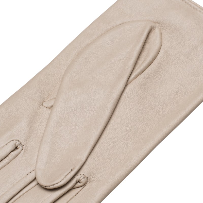 Thumbnail of Rimini - Women's Leather Driving Gloves In Creme Nappa Leather image