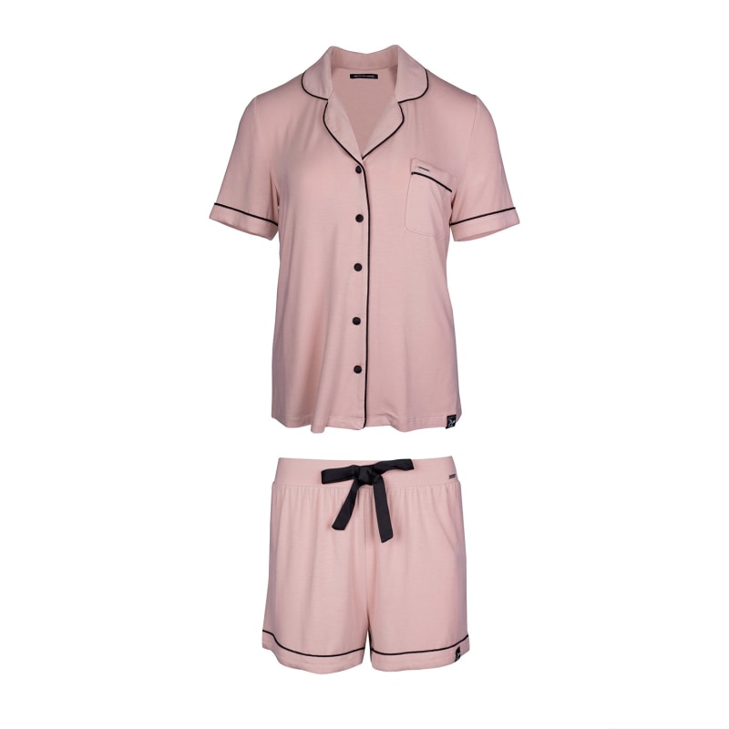 Thumbnail of Bamboo Shirt Short Set In Pink image