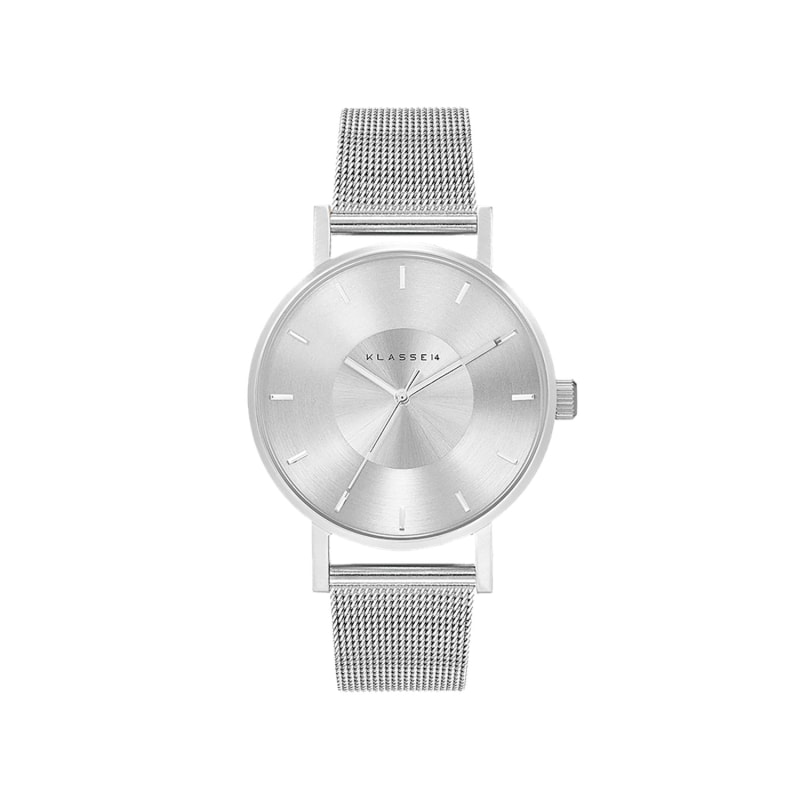 Volare Silver With Mesh Band 36Mm | KLASSE14 | Wolf & Badger