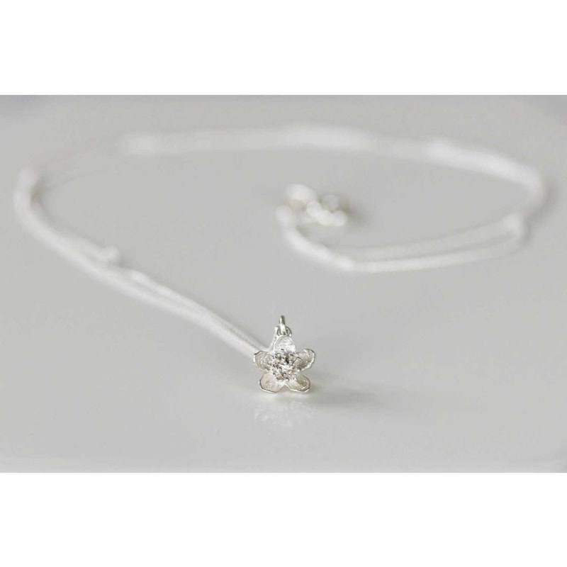 Thumbnail of Cherry Blossom Necklace – Silver image