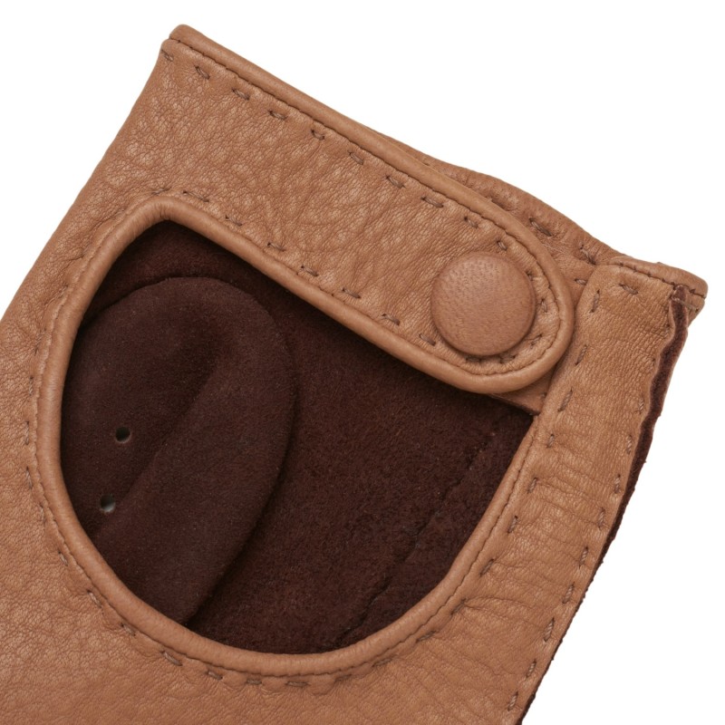 Thumbnail of Monza - Men's Deerskin Driving Gloves In Coco image