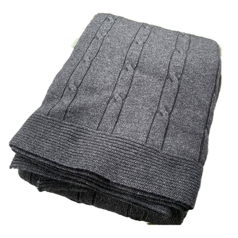 Grey cashmere throw blanket store