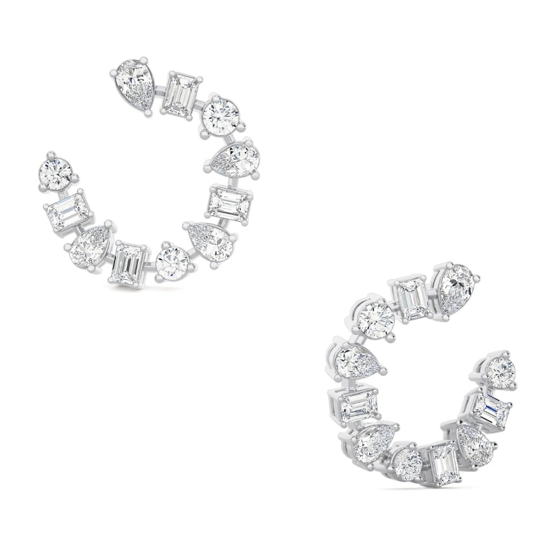 Thumbnail of Fancy Cut Diamond Earrings image