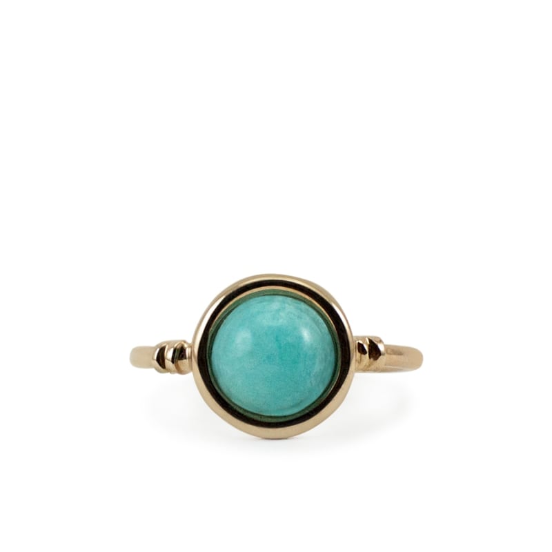 Thumbnail of Satellite Rose Gold Vermeil Amazonite Ring image