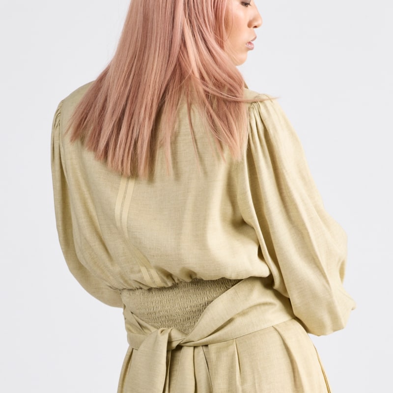 Thumbnail of Cosmo Wrap Top - Butter image