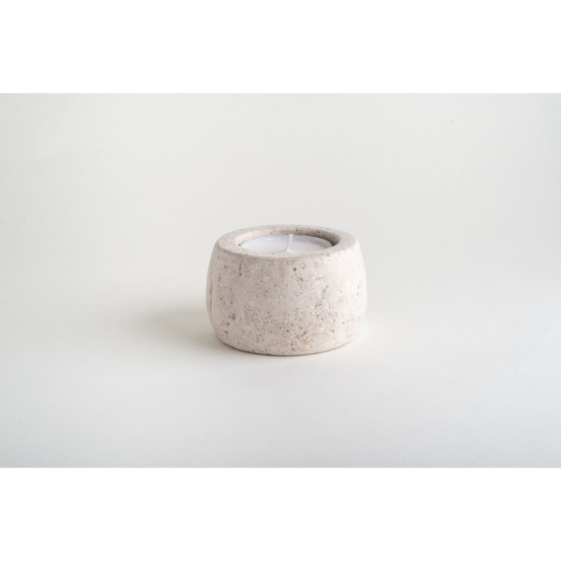 Thumbnail of Vaina Candle Holder Medium - Travertine Marble image