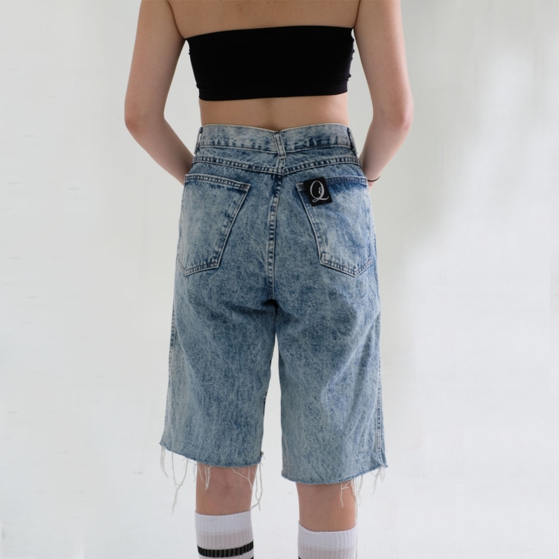 Thumbnail of Vintage Up-Cycled Crop Denim Trousers image