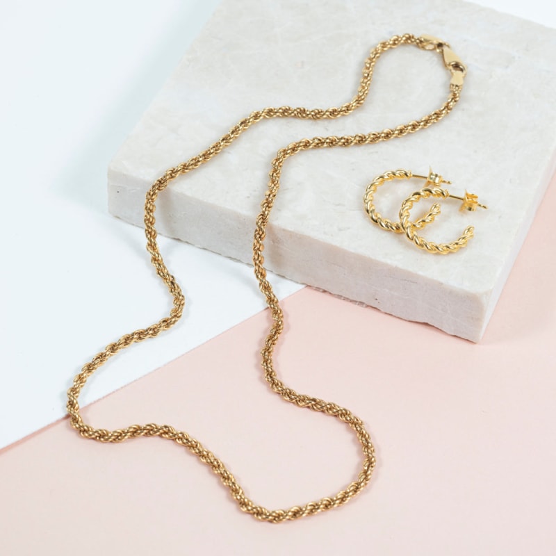 Thumbnail of Alhambra Gold Vermeil Rope Chain image