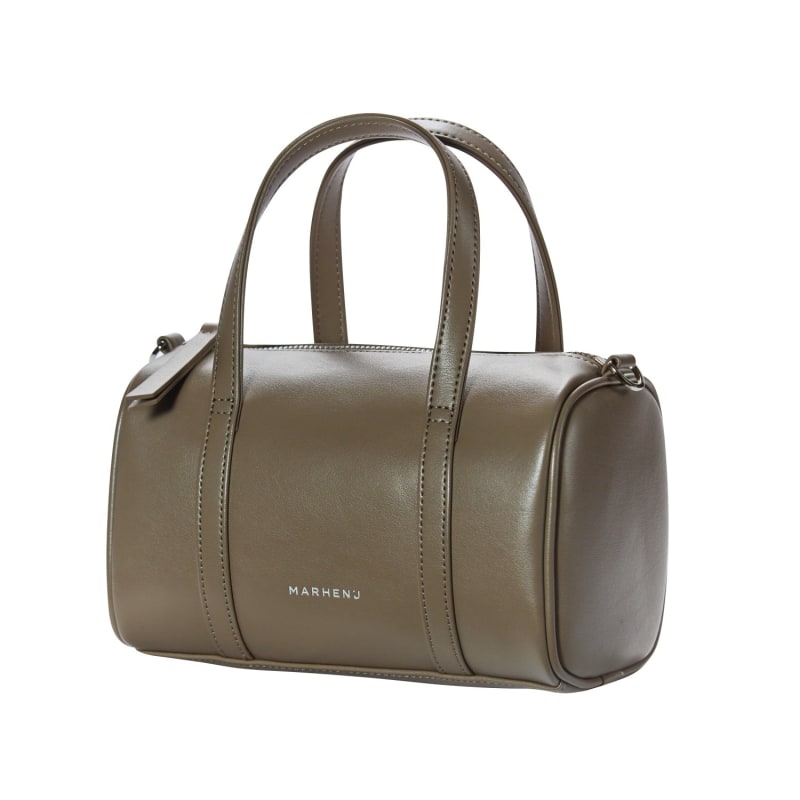 Thumbnail of Marhen.J Apple Leather Crossbody Bag - Bella Mini - Sole Taupe image