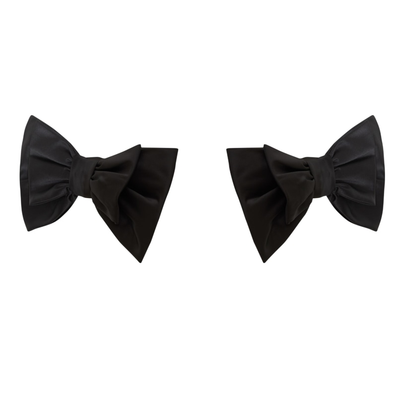 Thumbnail of Duchess Satin Bows - Black image