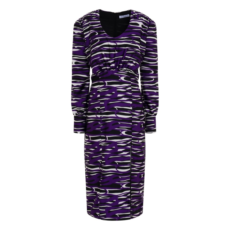 Thumbnail of Gabrielle Zebra Midi Slit Dress image