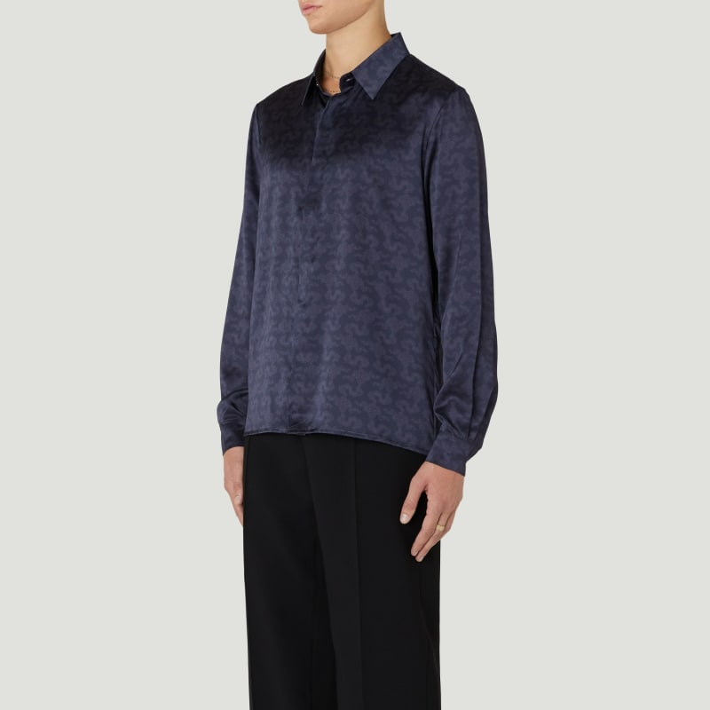 Thumbnail of Resort Cloud Mulberry Silk Shirt Inkling image