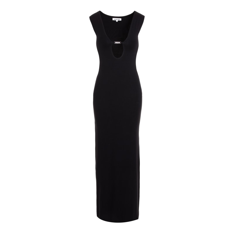 Thumbnail of Gaia Cut Out Maxi Black Dress image