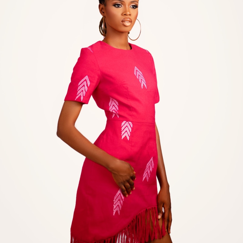 Thumbnail of Akunna Asymmetrical Akwete Dress image