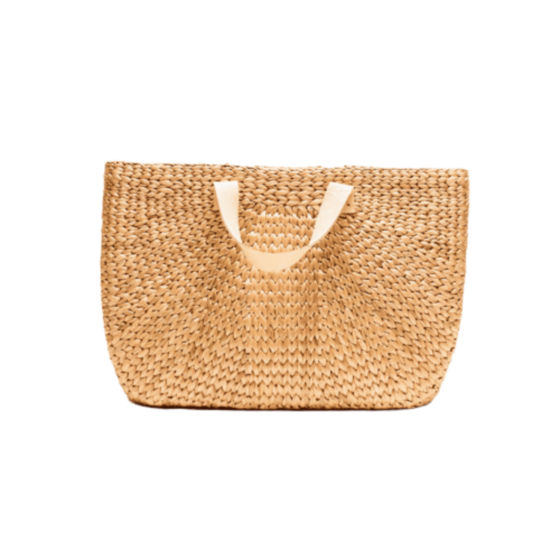 Sea & Grass - Pom Pom Woven Tote Bag - Ethical Accessories Black