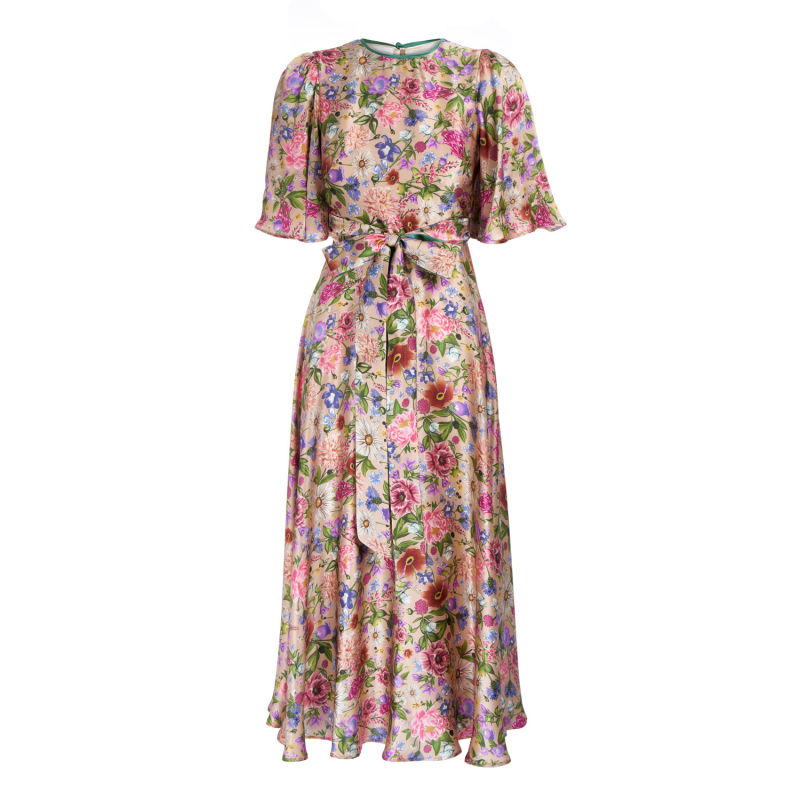 Garden Treasure Silk Dress | Sofia Tsereteli | Wolf & Badger