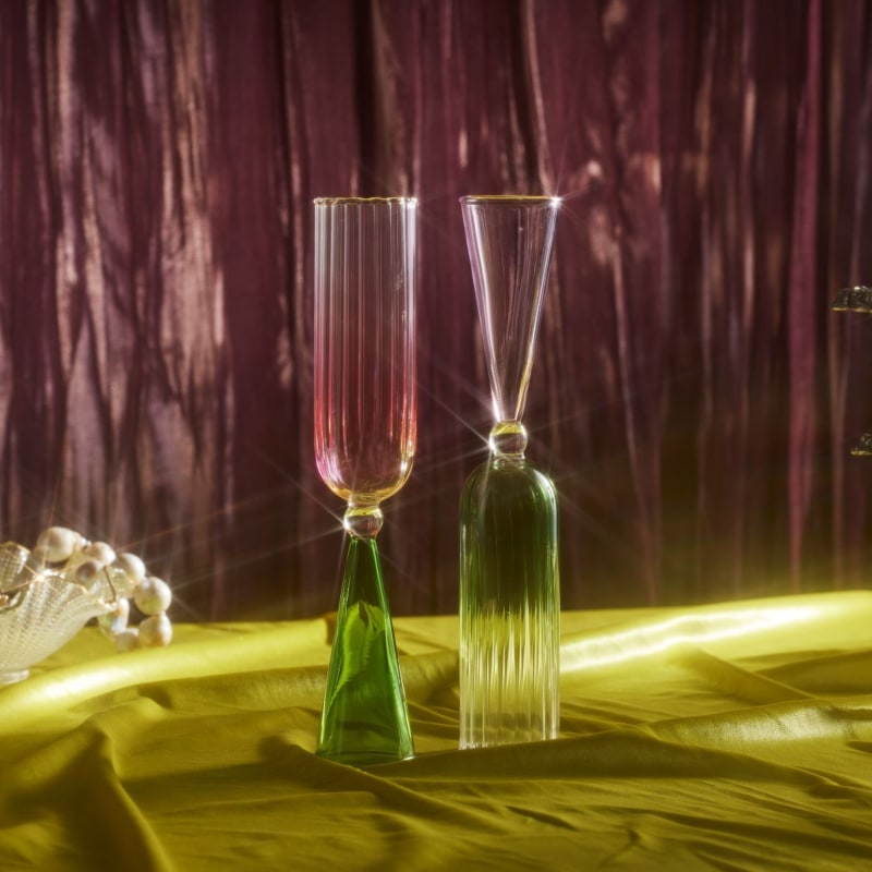 Thumbnail of Gatsby Champagne Flute - Set Of Four - Emerald image