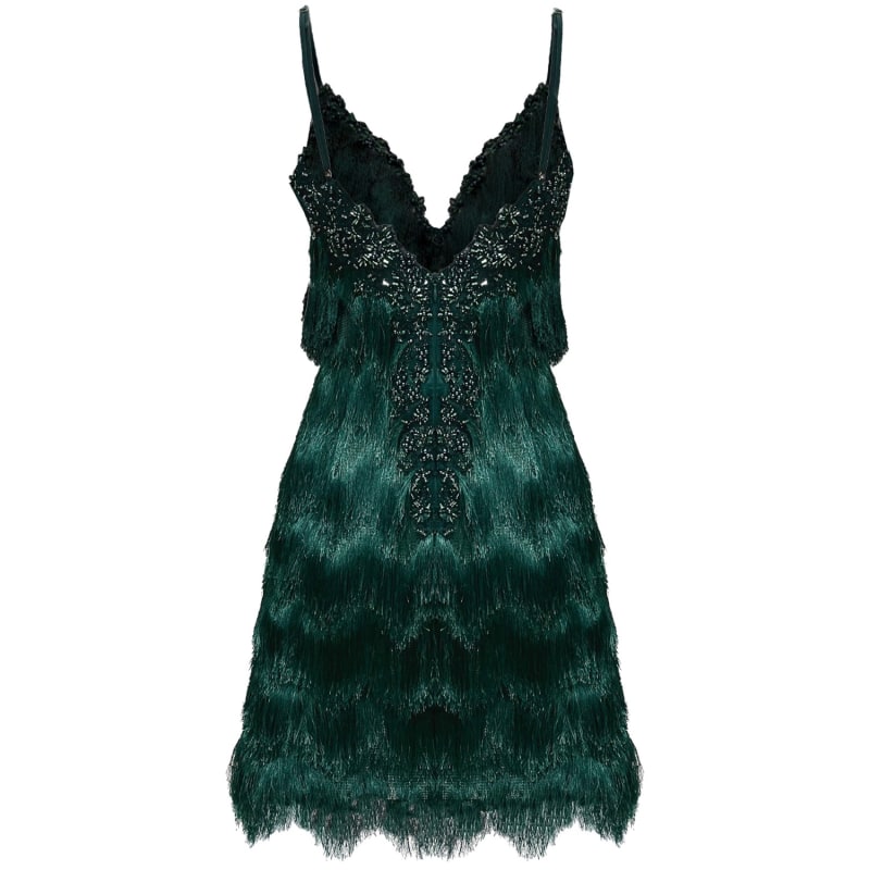 Gatsby Cocktail Dress Emerald Green | Angelika Jozefczyk | Wolf & Badger