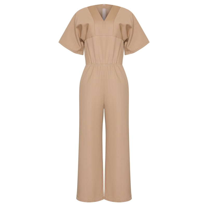 Thumbnail of Fiona Jumpsuit Beige Organic Denim image