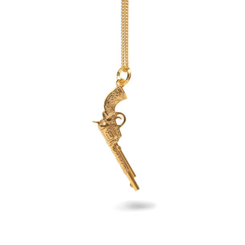 Saint laurent gun reptisun necklace